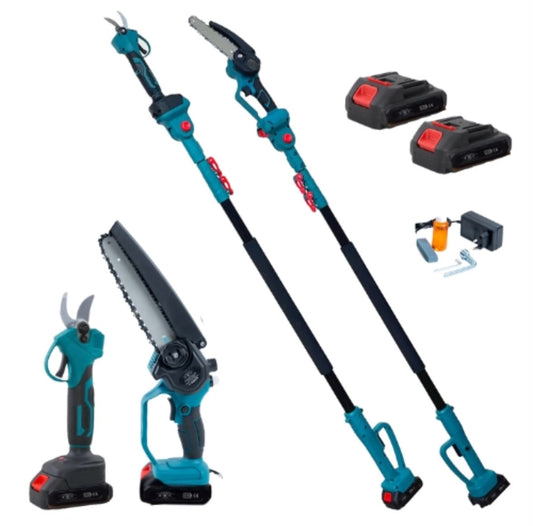 Kit Professionale Forbice da Potatura 30mm Motosega 8 Pollici asta Telescopica