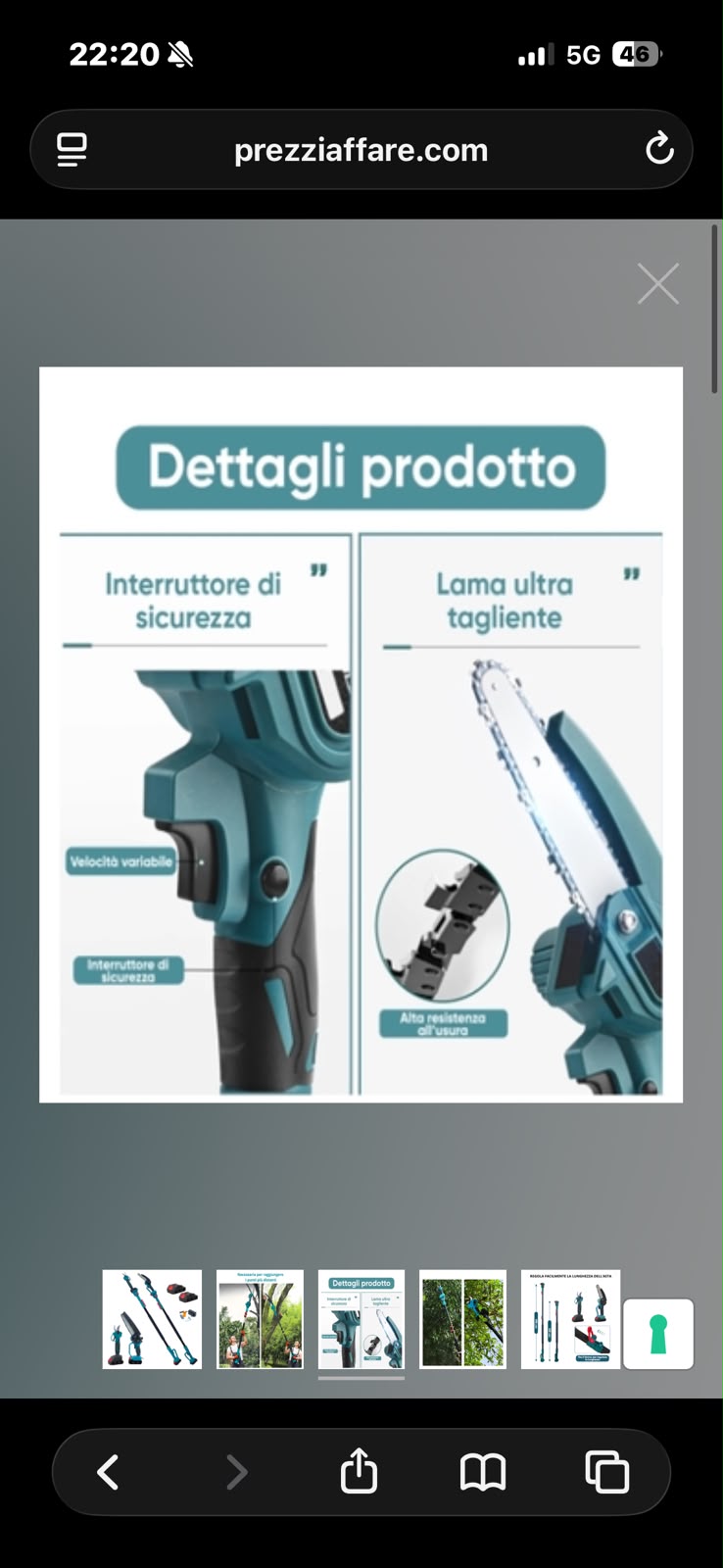 Kit Professionale Forbice da Potatura 30mm Motosega 8 Pollici asta Telescopica