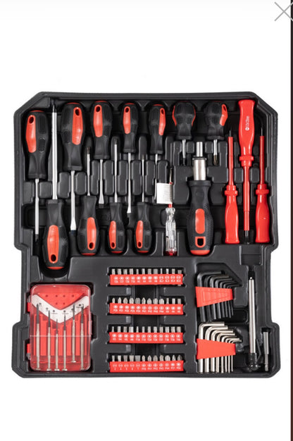 Set valigia utensili attrezzi da lavoro in cromo vanadio 849 pezzi trolley