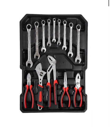 Set valigia utensili attrezzi da lavoro in cromo vanadio 849 pezzi trolley