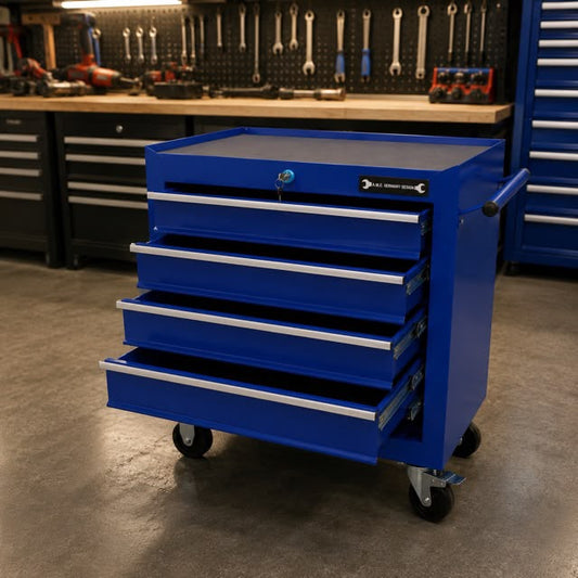 Carrello Portautensili in acciaio con 5 Cassetti richiudibili Carrello Attrezzi