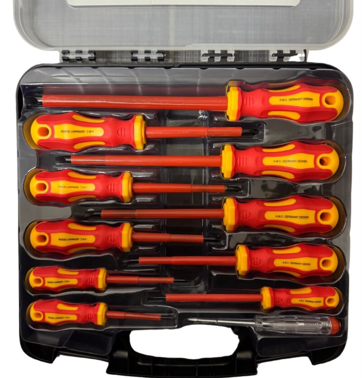Set Cacciaviti 11 Pcs, Set di Giravite Isolati Professionali Con Punte Magnetico