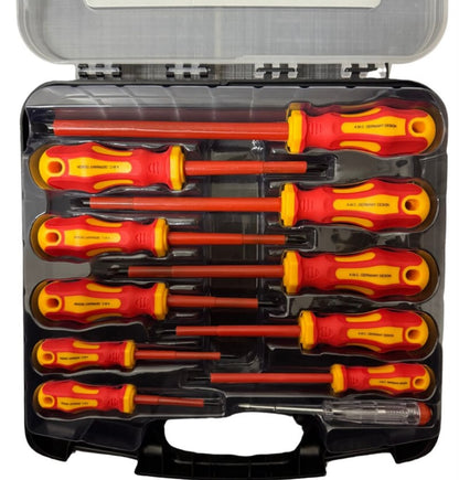 Set Cacciaviti 11 Pcs, Set di Giravite Isolati Professionali Con Punte Magnetico