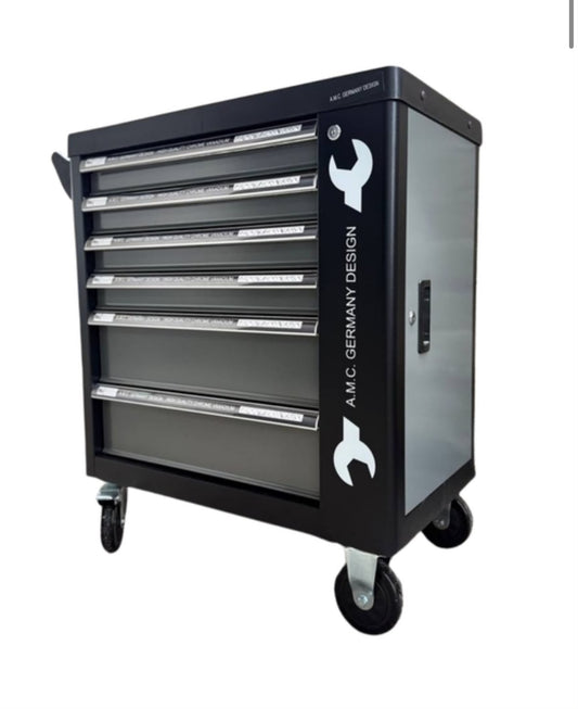 Carrello porta attrezzi con ruote completo di utensili 6 cassetti 1000 pezzi