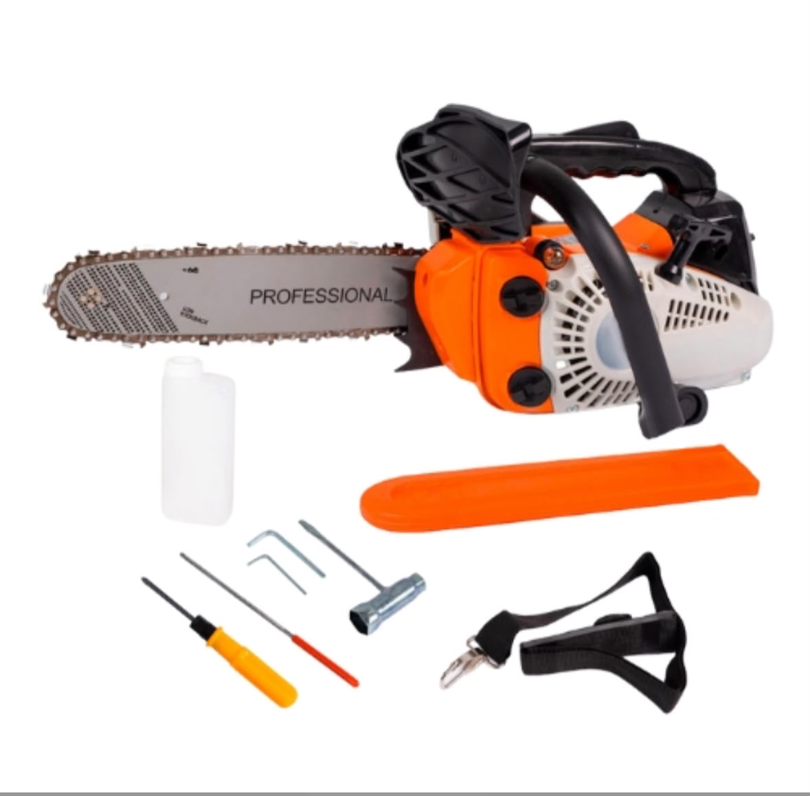 Motosega a scoppio Amc 25cc lama 250mm potatura taglio con copricatena