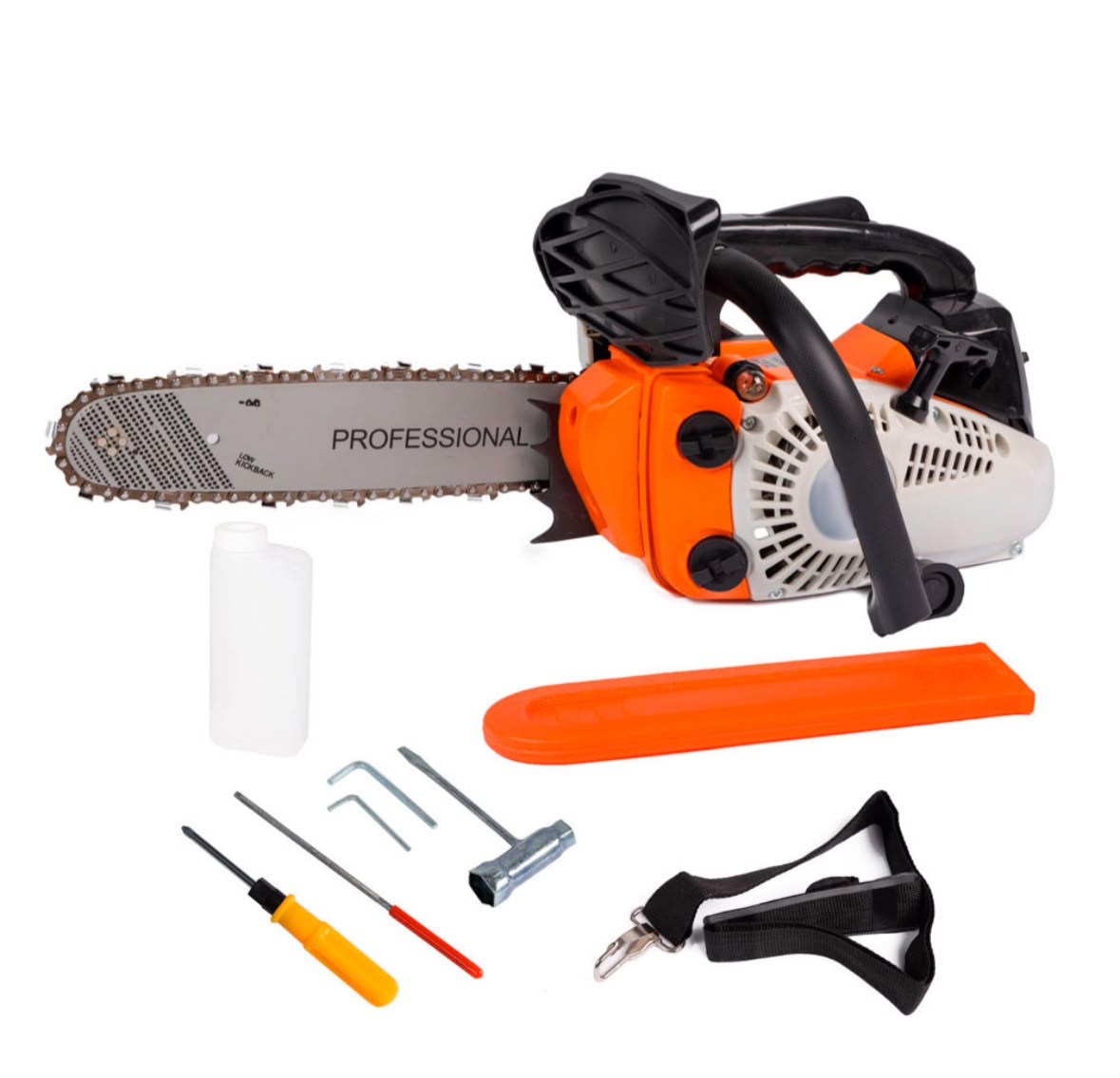 Motosega a scoppio Amc 25cc lama 250mm potatura taglio con copricatena