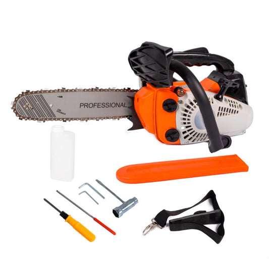 Motosega a scoppio Amc 25cc lama 250mm potatura taglio con copricatena