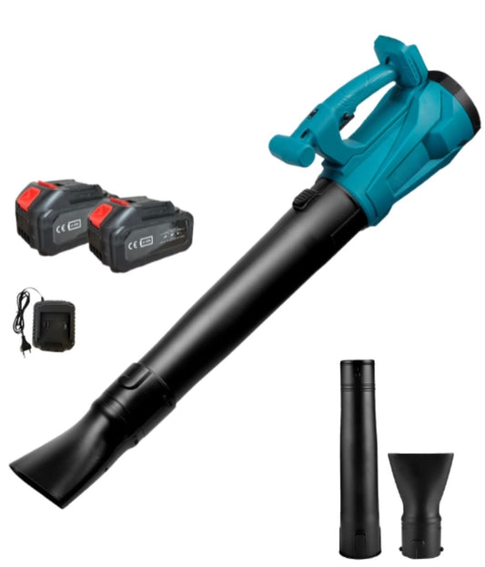 Soffiatore a Batteria Professionale Soffiatore per Foglie 2 Batterie 6 Velocita'