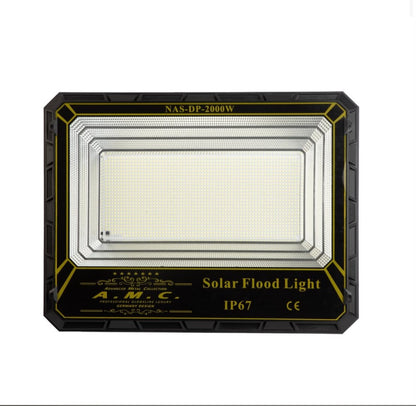 Faro Solare a Led 2000W pannello solare con sensore e telecomando, IP 67