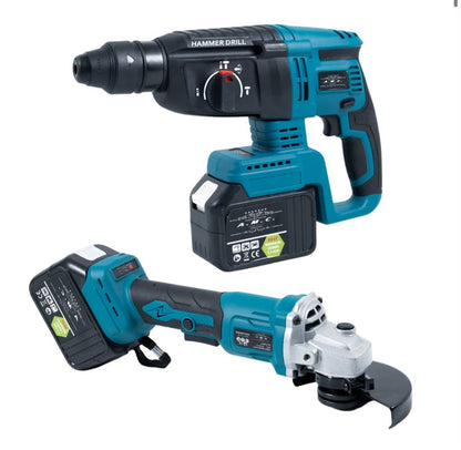 Kit 4 in 1 Avvitatore + Avvitatore a Impulsi + Smerigliatrice + Tassellatore 88V