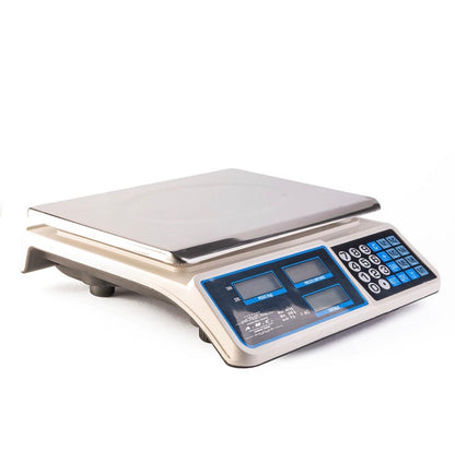 Bilancia elettronica professionale digitale portata 40kg divisione 2g 4 memorie