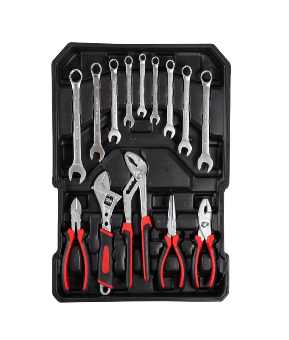 Set valigia utensili attrezzi da lavoro in cromo